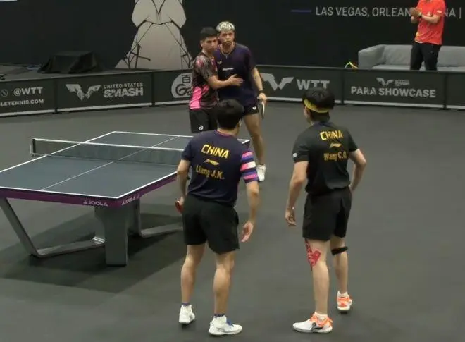 王楚钦梁靖崑组合强势晋级乒乓球男双决赛 展现绝对统治力